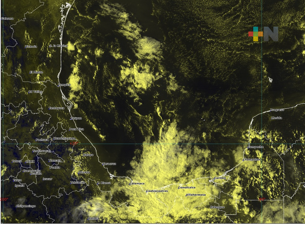 Se pronostican lluvias puntuales fuertes en Chiapas, Tabasco y Veracruz
